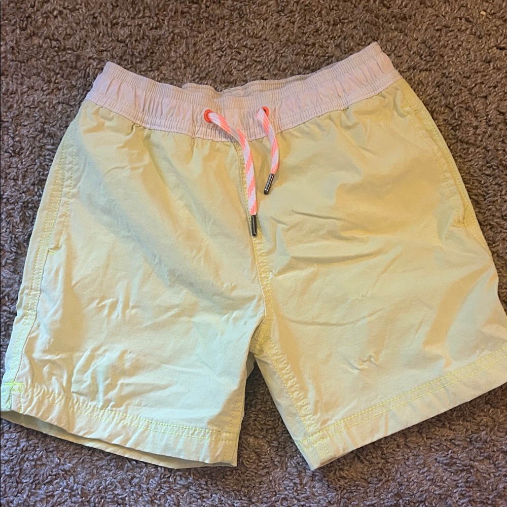Boys JCrew Neon Yellow Shorts 6